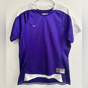 Nike Womens L soccer jersey Dri FIT Purple